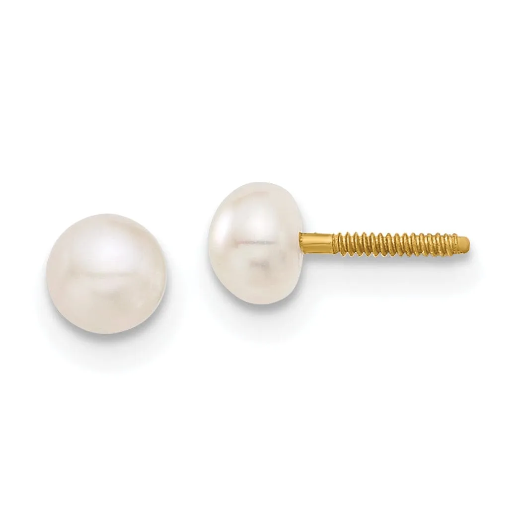 14k Yellow Gold Madi K Cultured Pearl Earrings