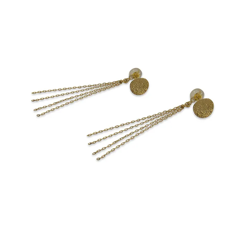 18K real 1.07g Gold Earrings