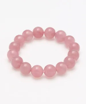 4A Grade 12mm Madagascar Rose Quartz Bracelet