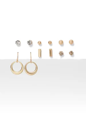 6-Piece Sparkling Earring Set