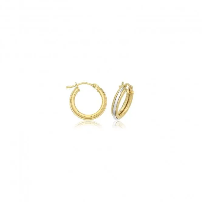 9ct Yellow Gold Hoop Earrings ER1218