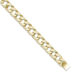 9ct Yellow Gold Solid 16mm 24 Inch Plain Curb Necklace 141.0g