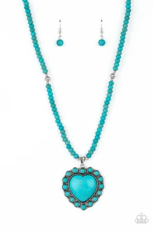 A Heart of Stone Blue Paparazzi Necklace