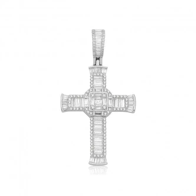 Acotis Silver Pendant Zirconia Cross G61161