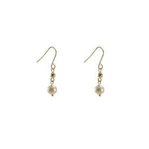 Akuya Pearl 18k real Gold short Pull-Thru Earrings