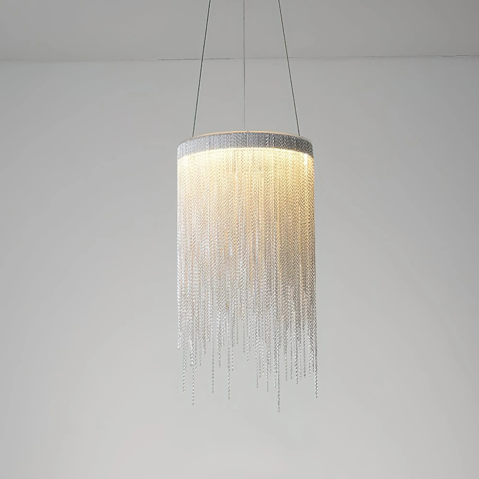 Aluminum Chain Tassel Pendant Light