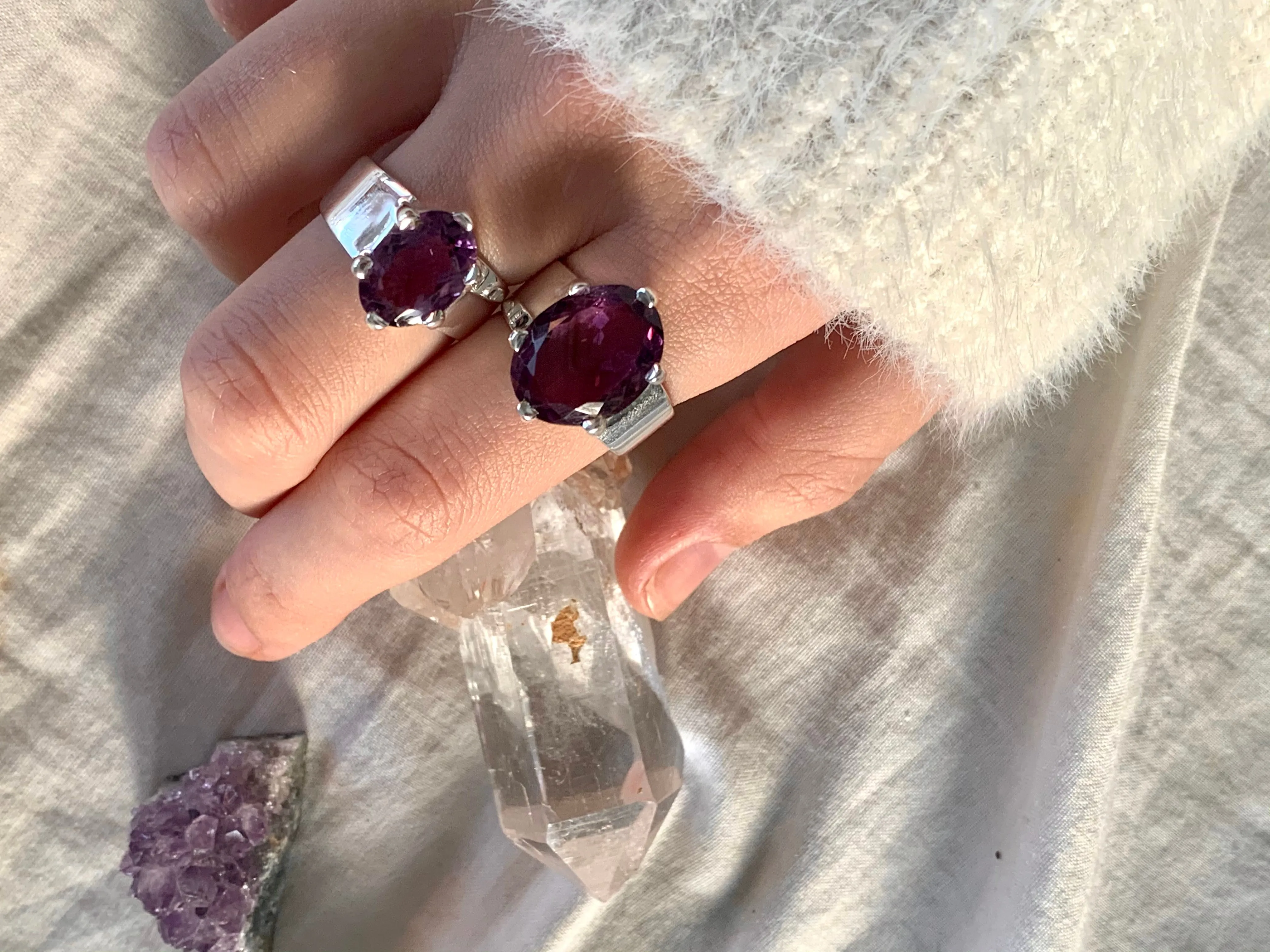 Amethyst Melusine Ring - Oval