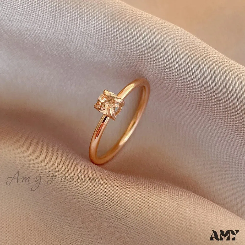 Amy Fashion - Shining Colorful Zircon Custom Closed Rings