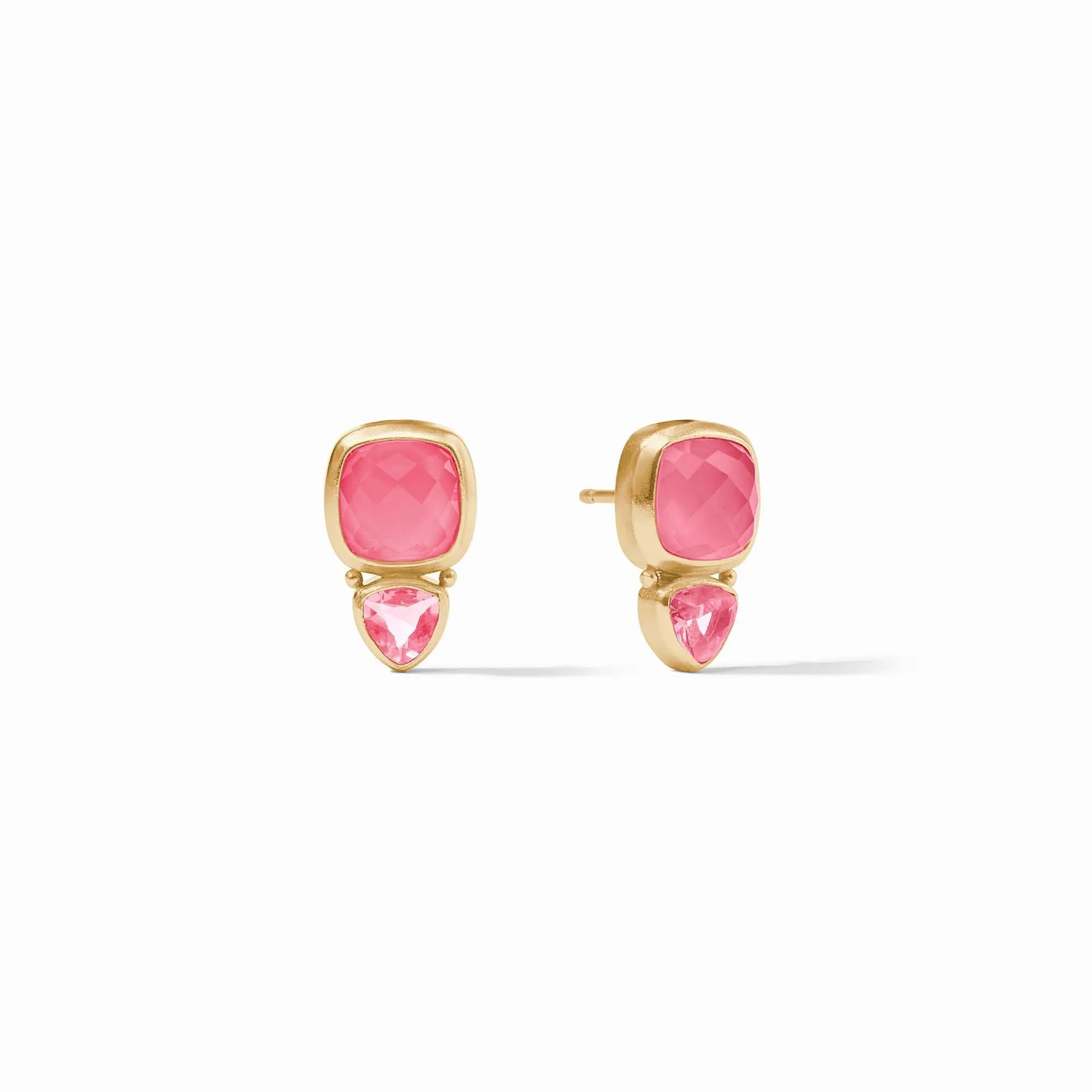 Aquitaine Duo Stud - Peony Pink