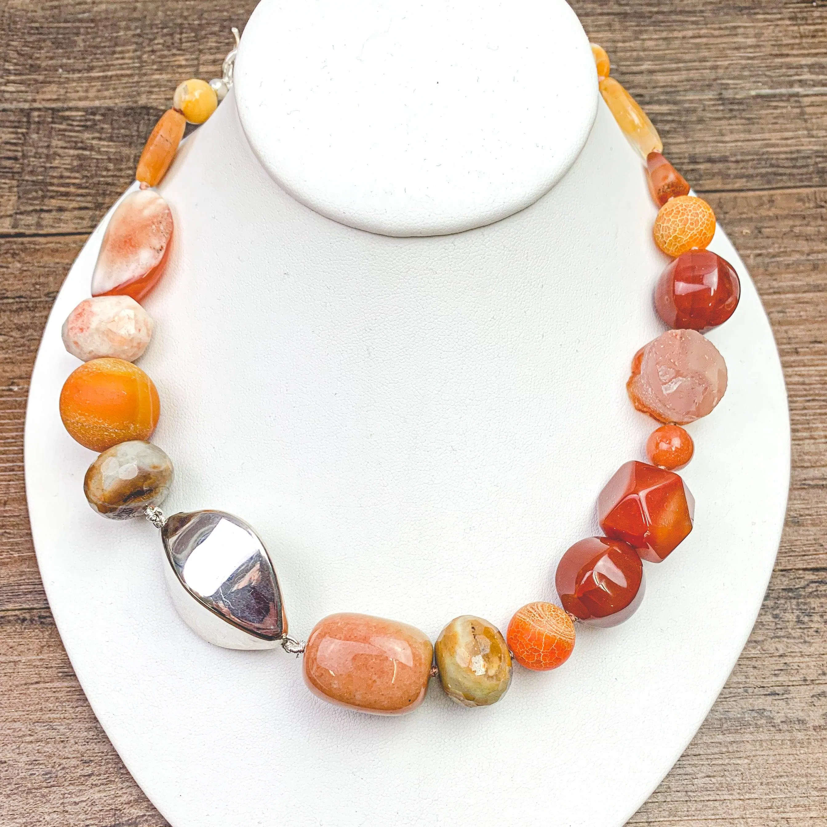 Autumn Presence Carnelian Necklace