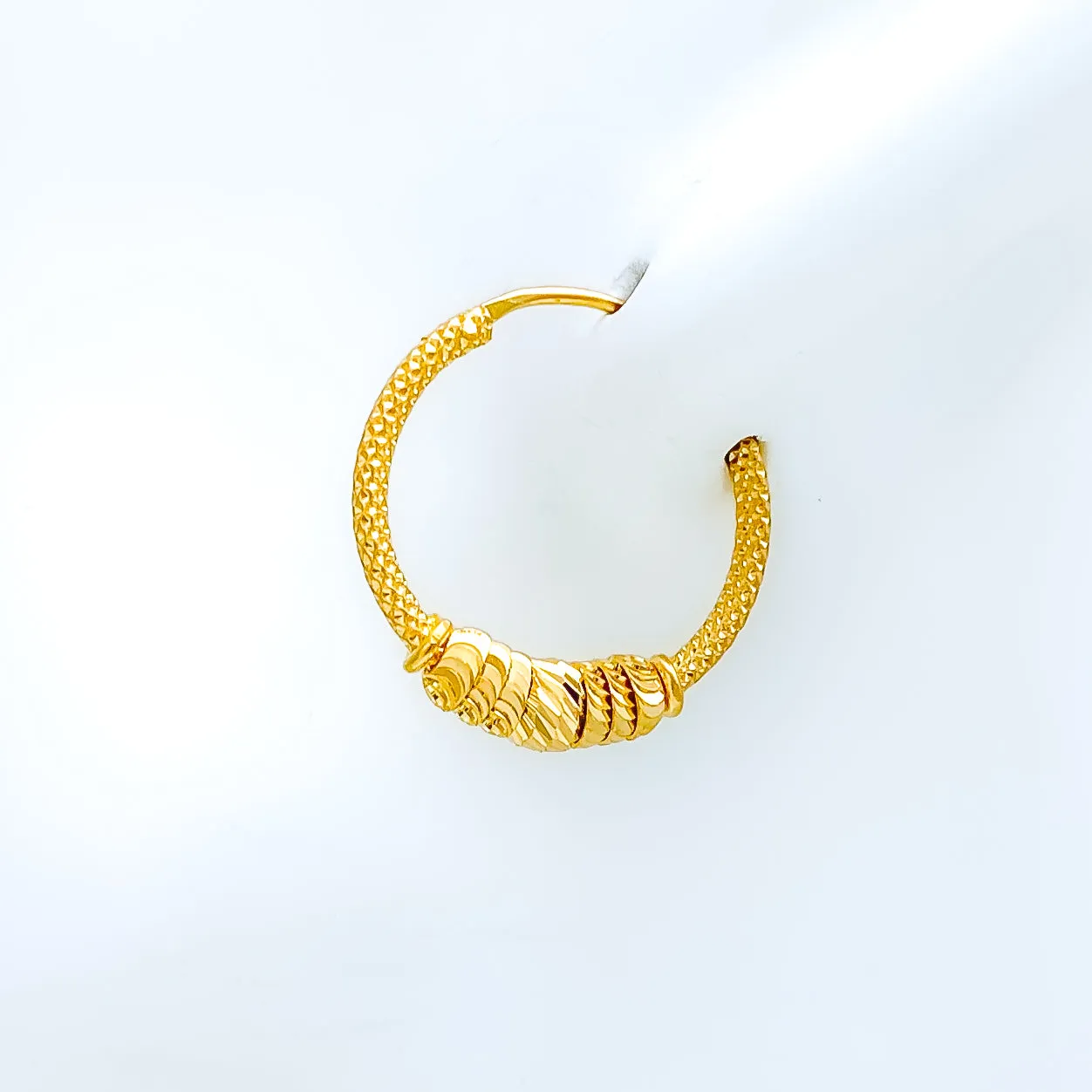 Beautiful Sparkling Hoop Earrings