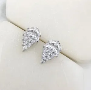 Blaire - Crystal Marquise Cluster Stud Bridal Earrings