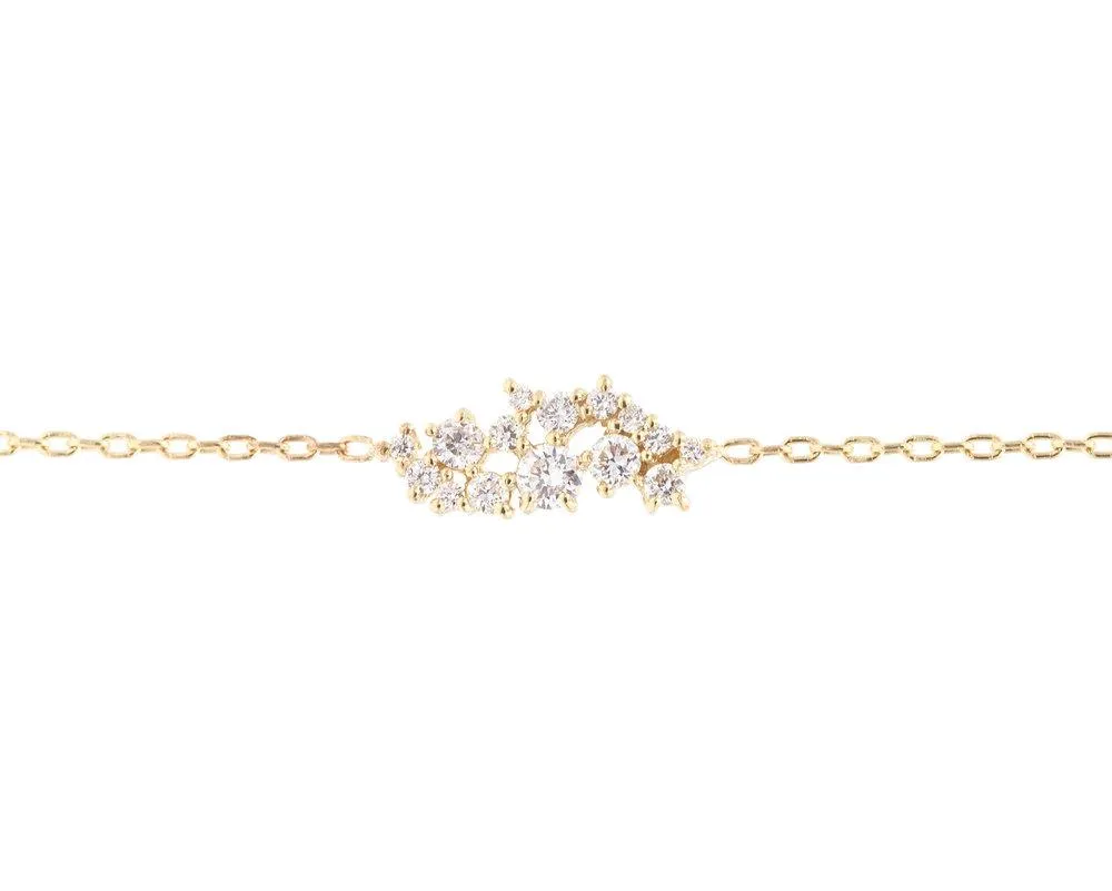 Callisto Diamond Cluster Bracelet (Ready to Ship)