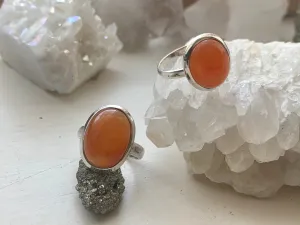 Carnelian Akoni Ring - Oval (US 6)