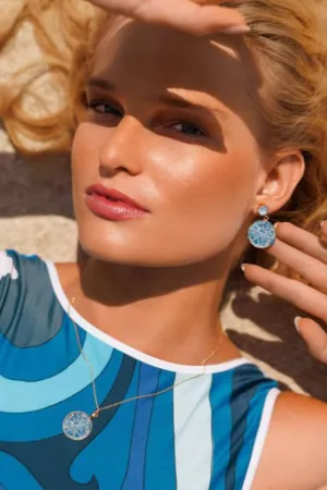 Caroline Svedbom Chloe Earrings Sky Combo