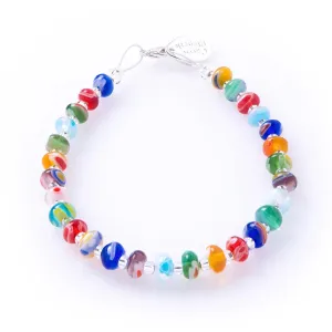 Carrie Elspeth Rainbow Spring Millefiori Bracelet