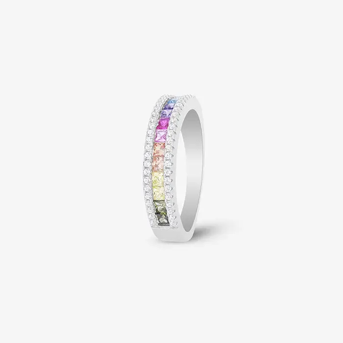 Colorful CZ Stone Ring