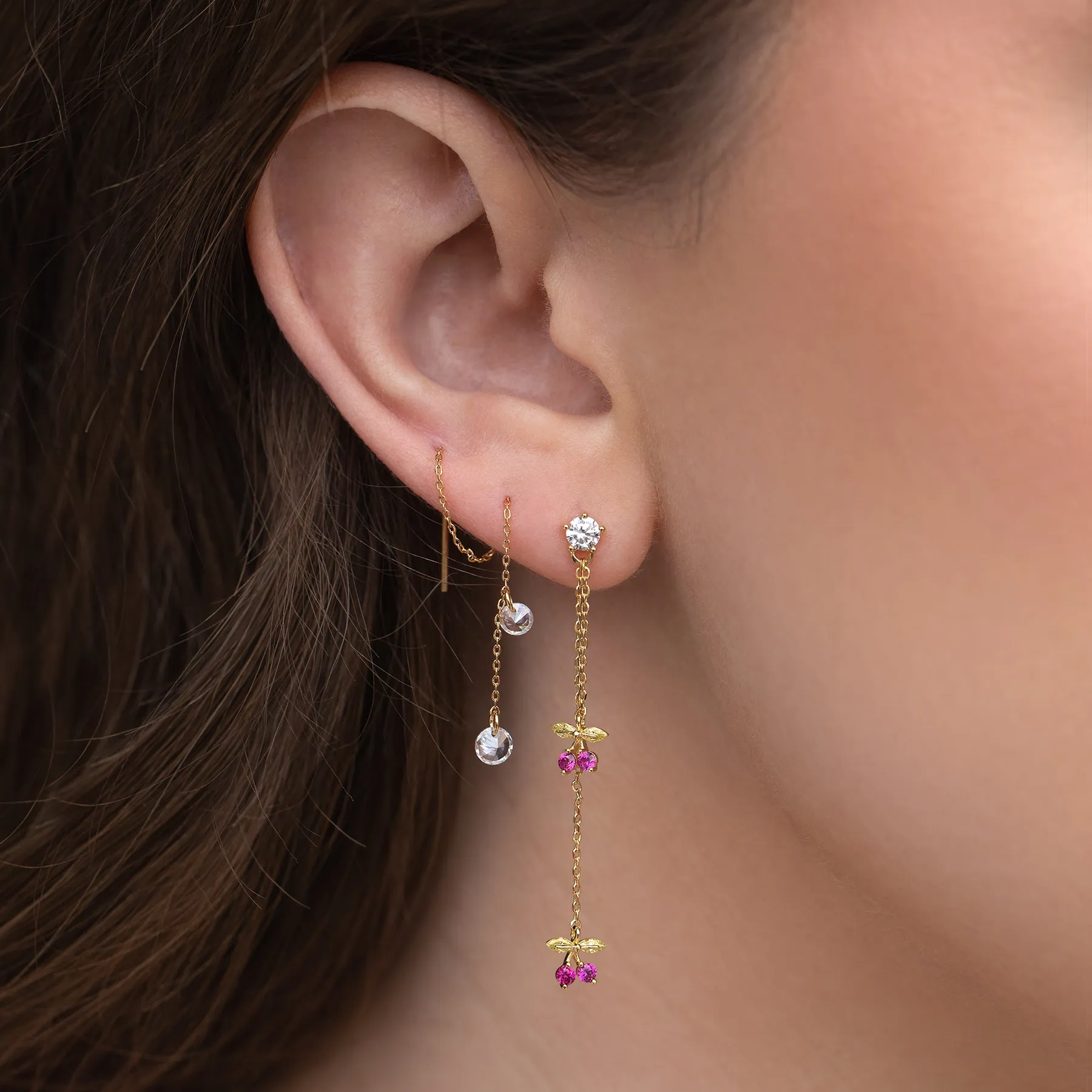 Dewdrop Threader Earrings