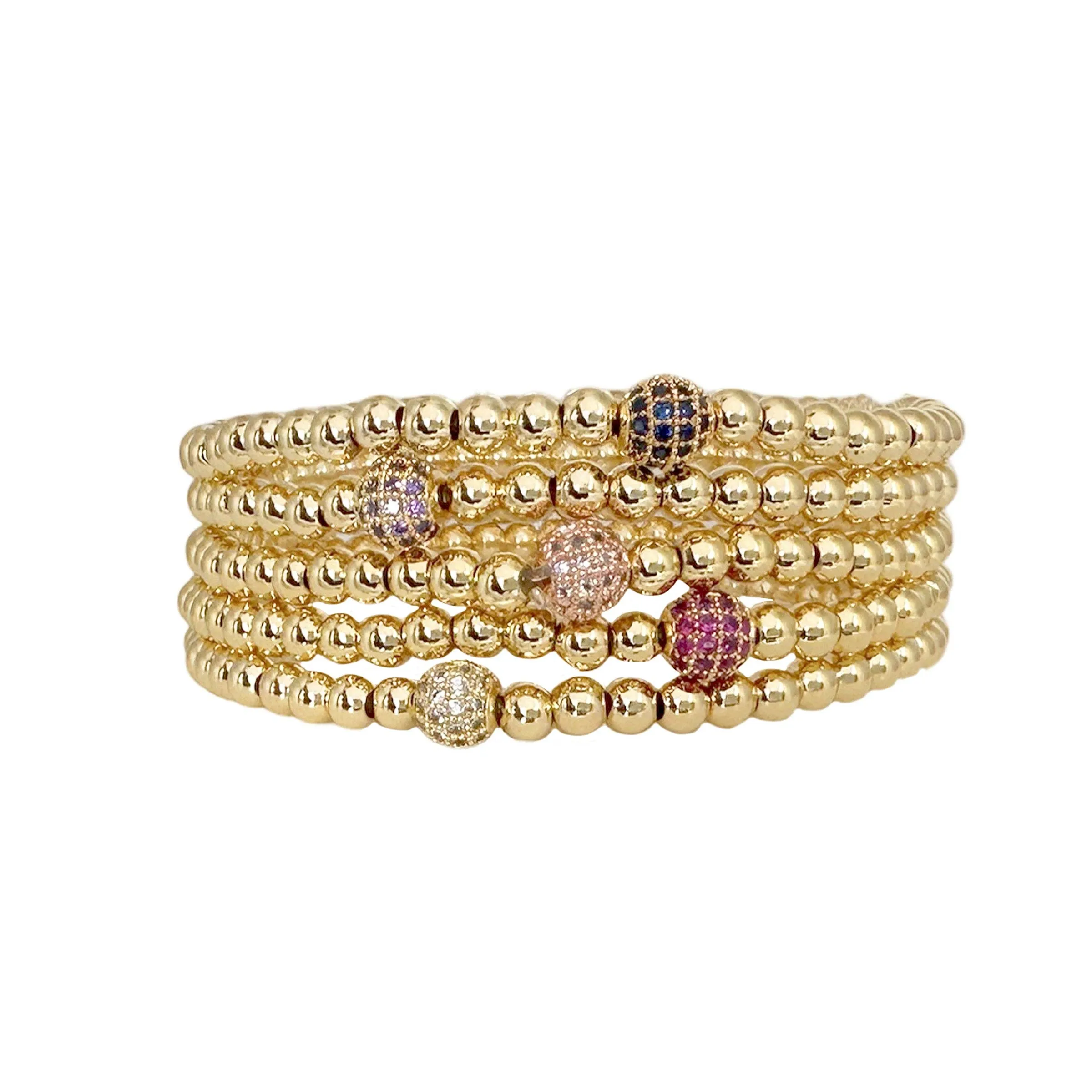 Diana Soft Color Sweet Pave 4mm Bracelet