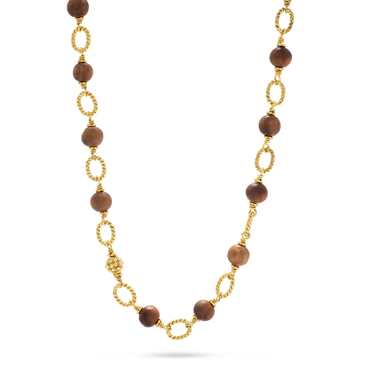 Earth Goddess Chain, 24'' - Teak