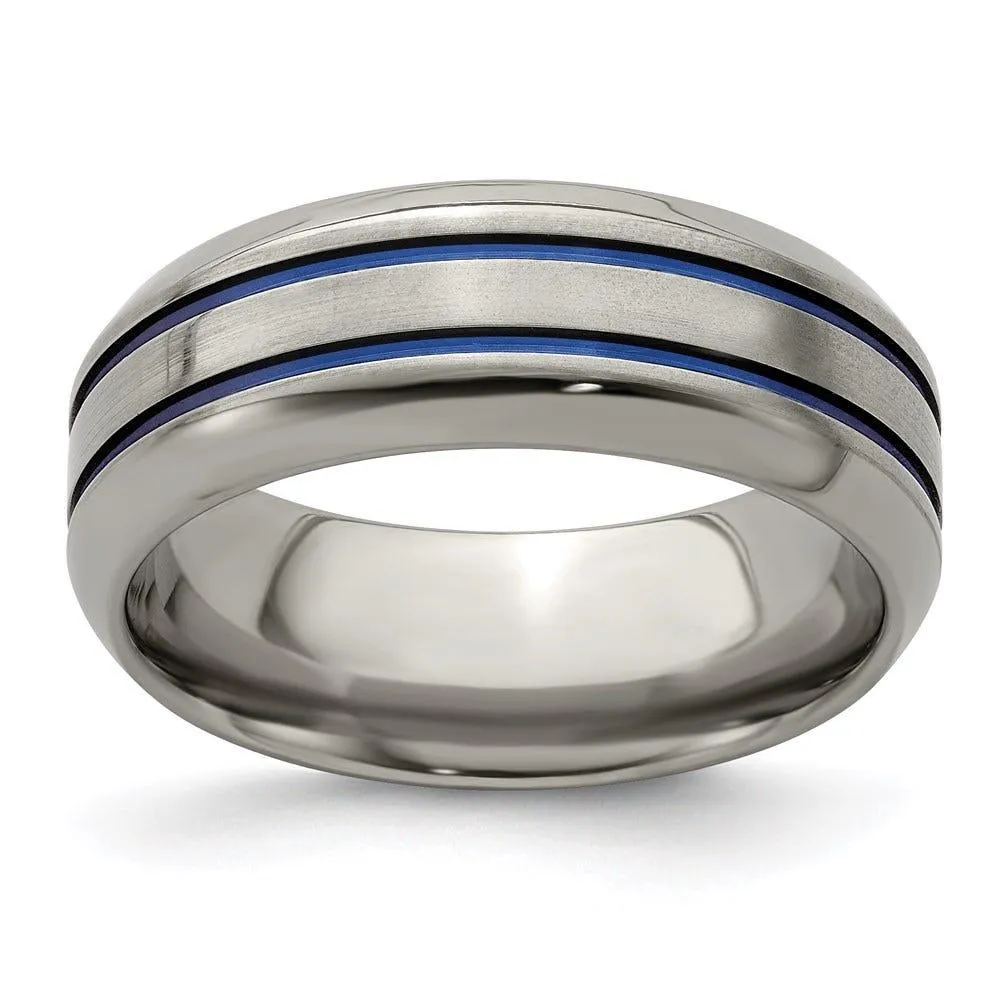 Edward Mirell Titanium with Bevel 8mm Band