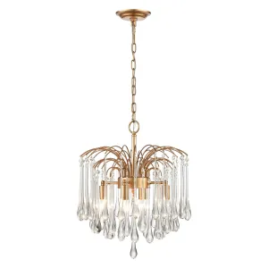 Four Light Pendant from the Viola Park Collection in Clear Finish by ELK Home