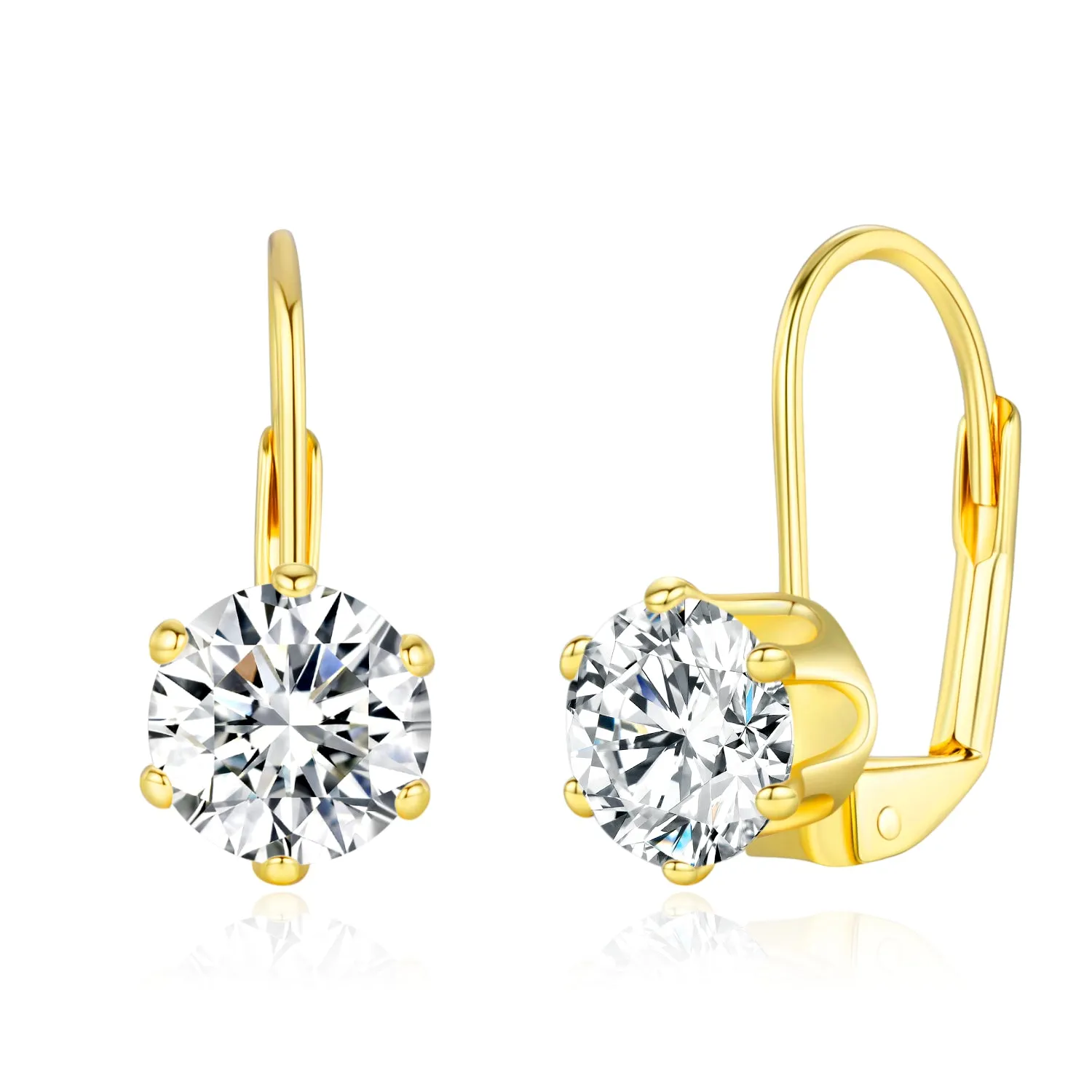 Genevive Marie Mini Leverback Earrings