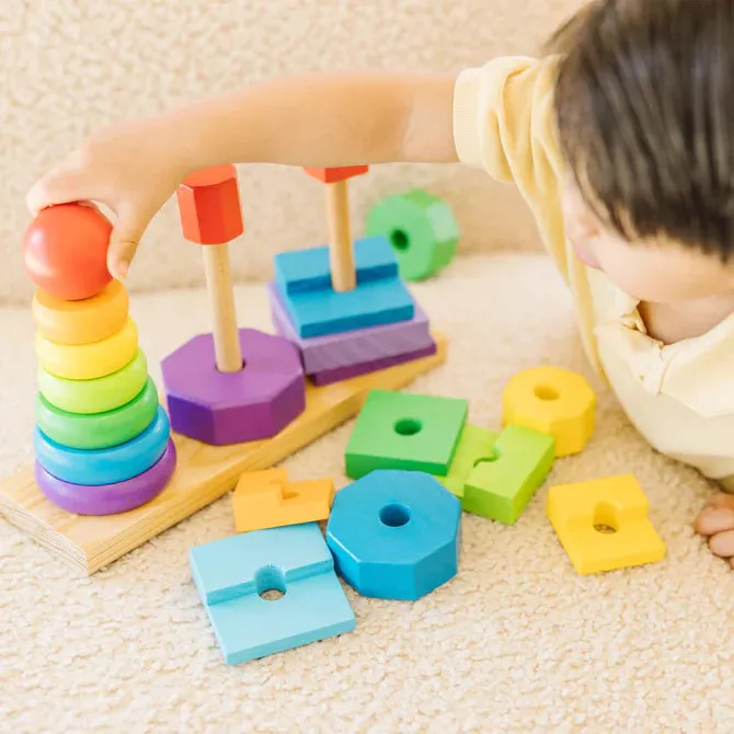 Geometric Stacker Toddler Toy