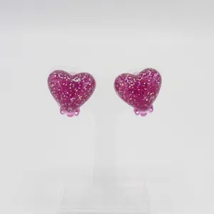 girls clip on earring glittering star heart earring for kids