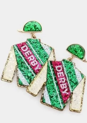 Glittering Derby Day Earrings