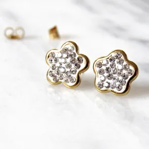 Glittering Floral Earrings