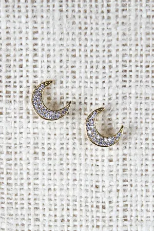 Glittering Moon Earrings