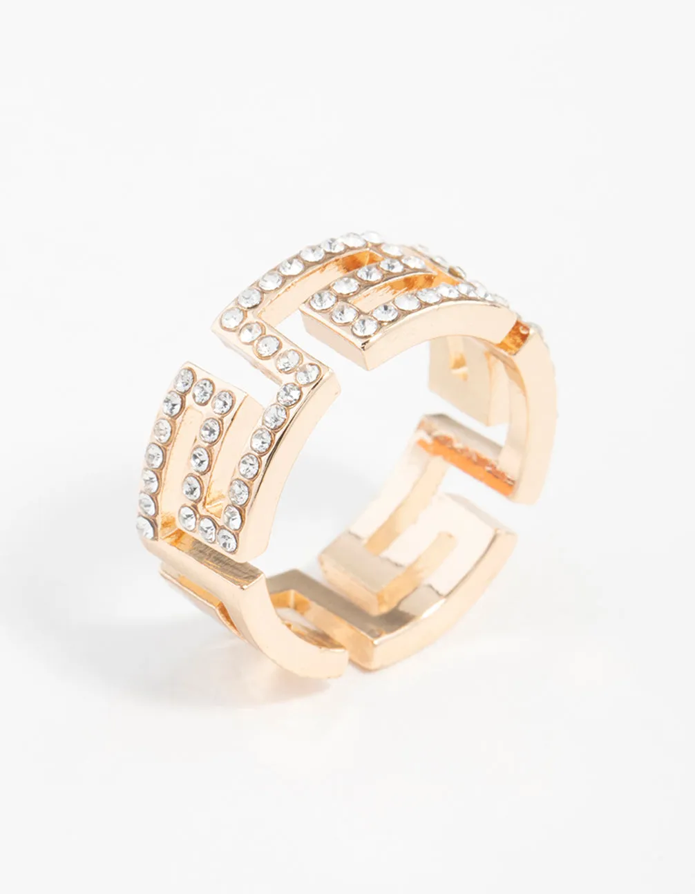 Gold Diamante Egyptian Ring