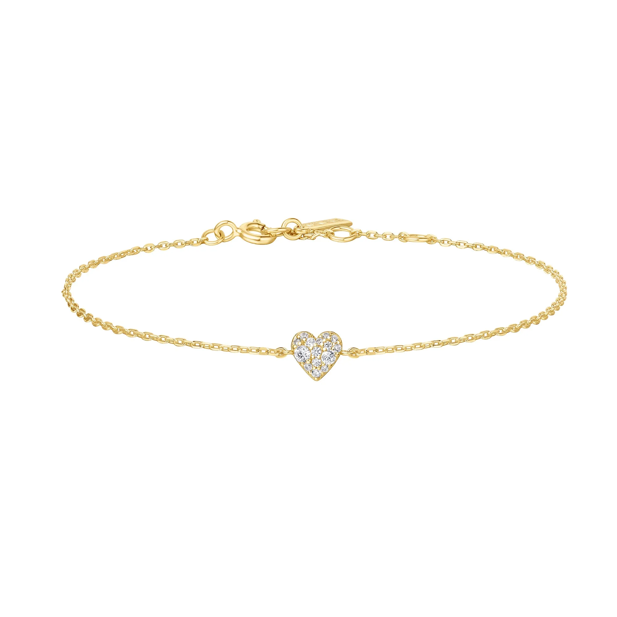 Gold Sweetheart Pavé Bracelet