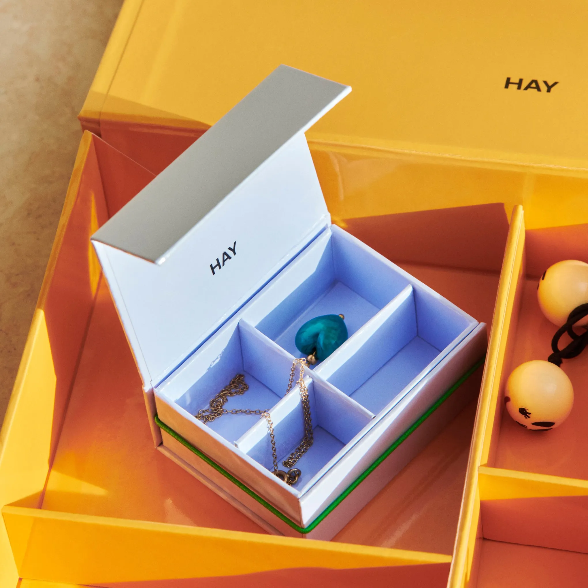 HAY Colorful Jewelry Storage Box - Egg Yolk