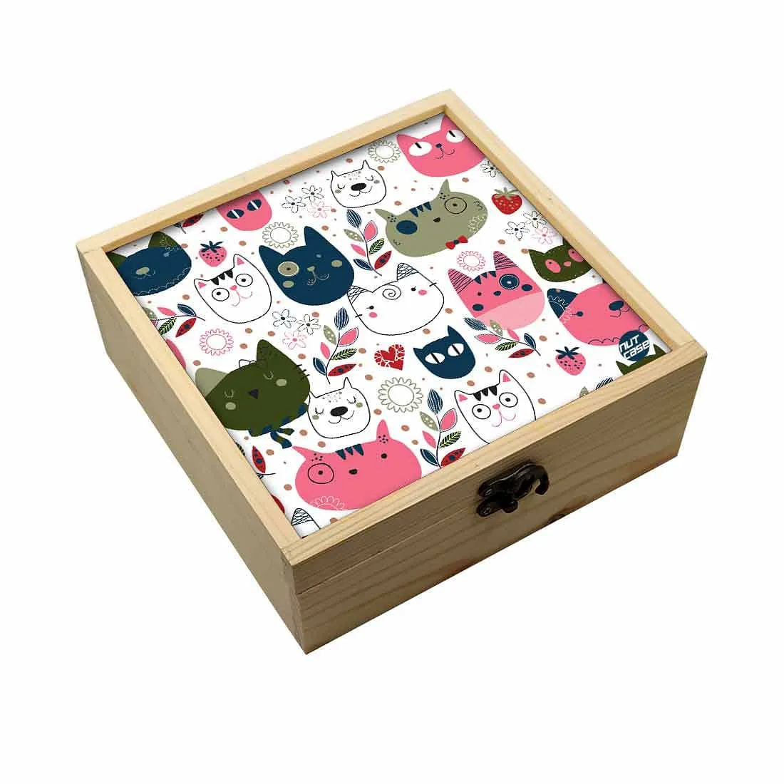 Jewellery Box Makepup Organizer -  Cat Face