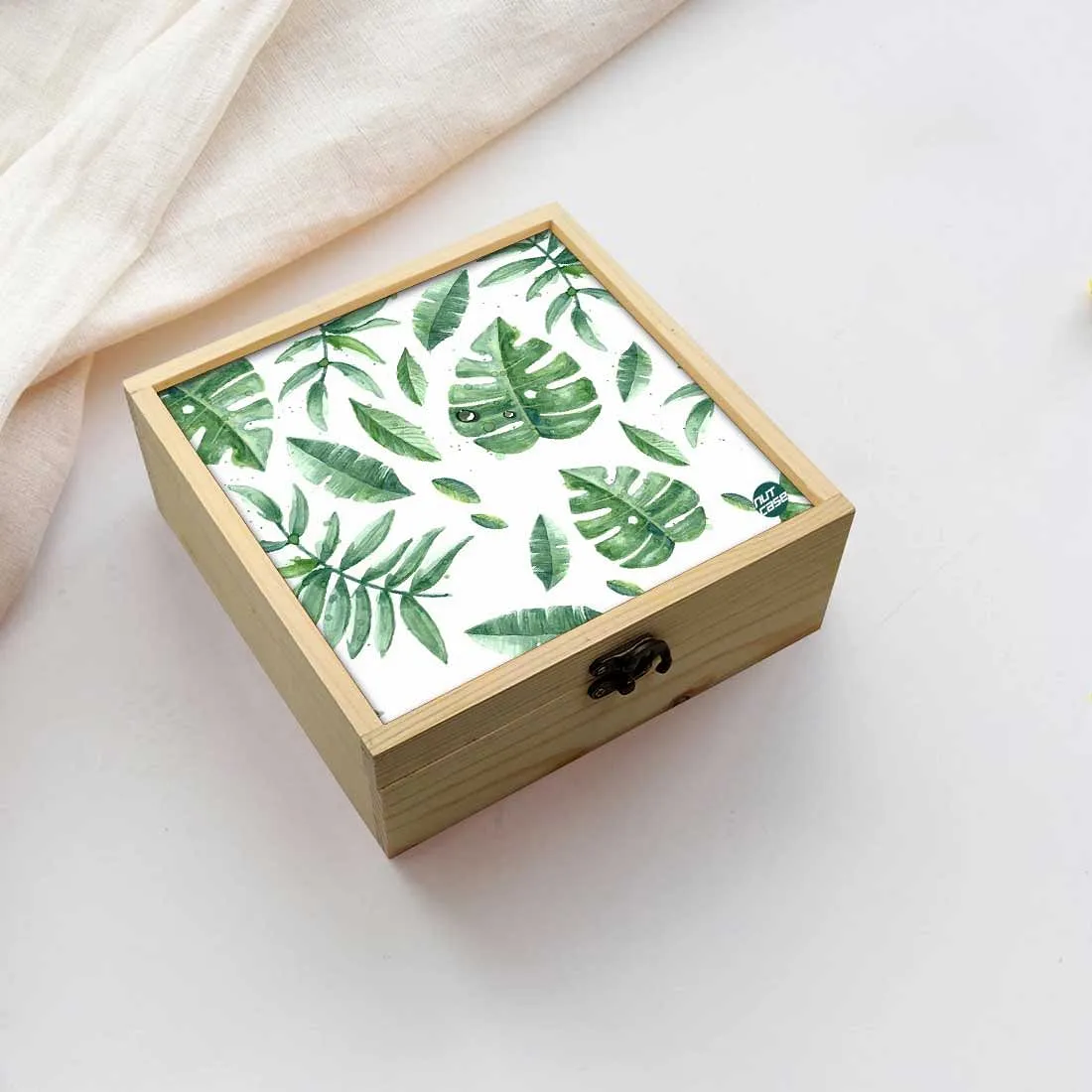 Jewellery Box Makepup Organizer -  Happy Leaves