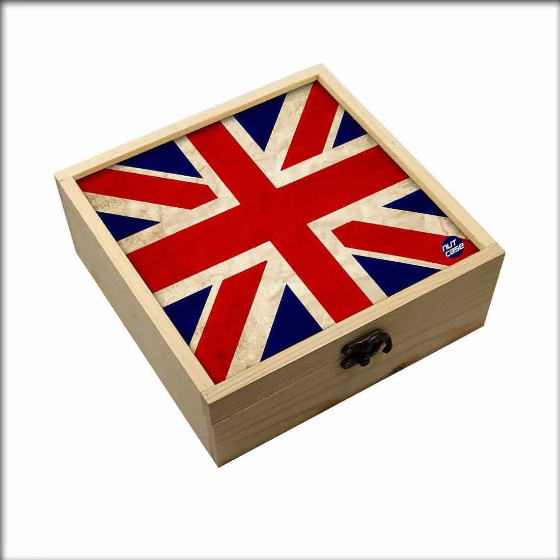 Jewellery Box Makepup Organizer -  Vintage Uk Flag