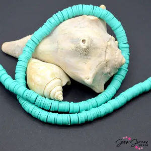 JJB Heishi Bead Strand in Riptide Teal