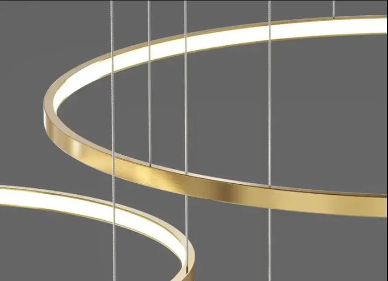 Luna Two Rings Ceiling Light