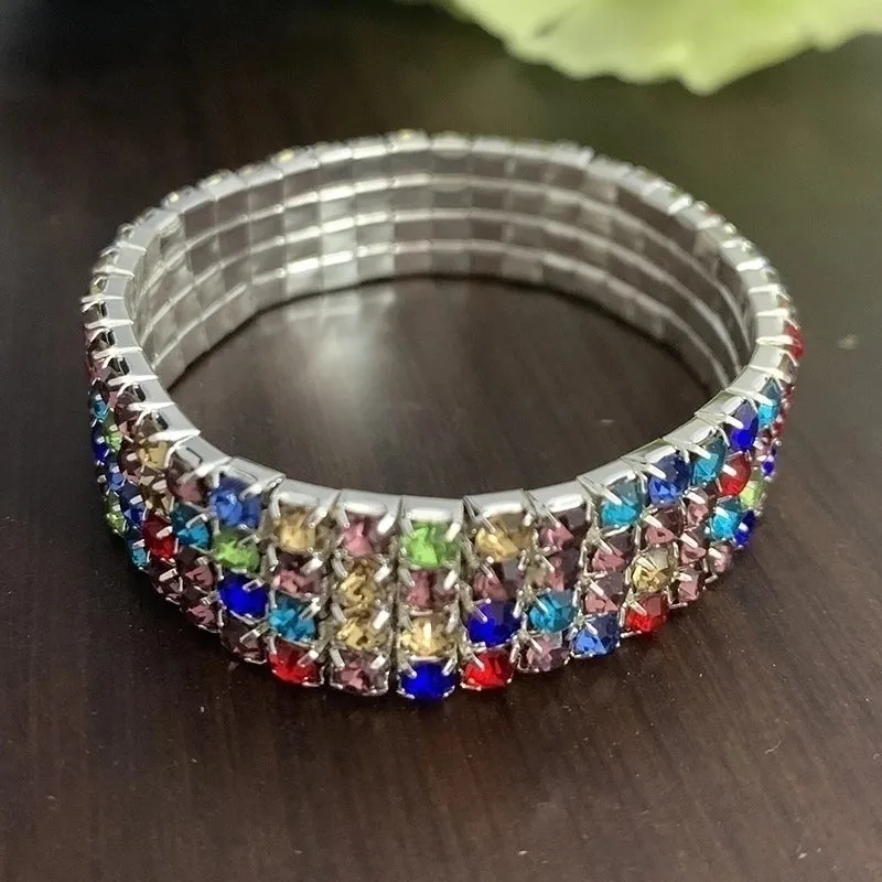 Luxurious Circle Alloy Plating Rhinestones Bracelets