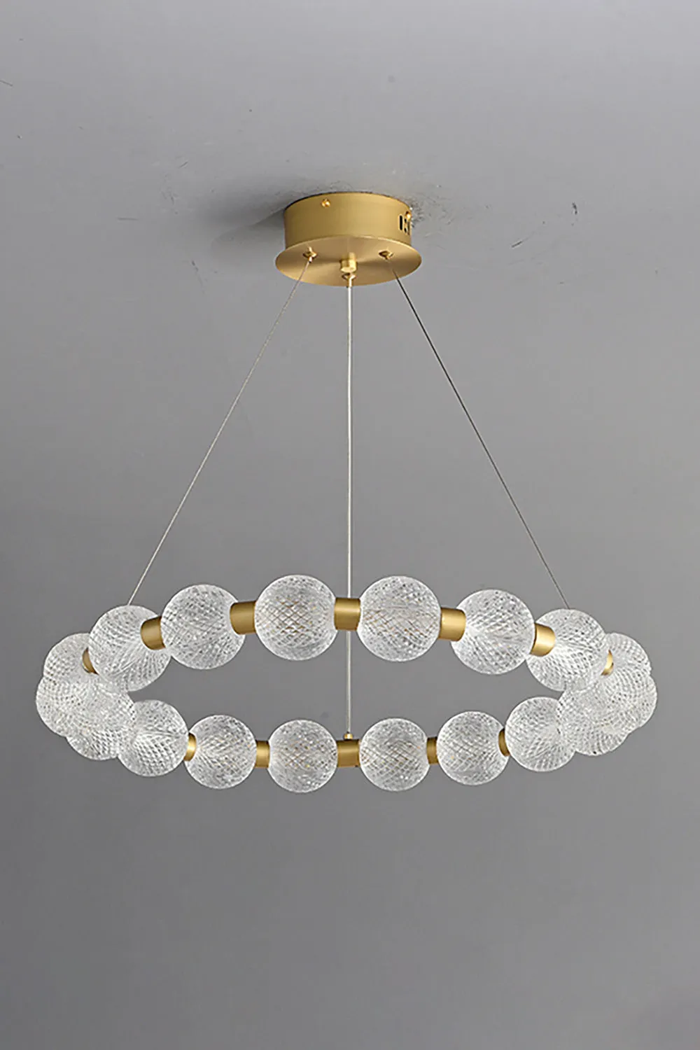 Luxury Pearl Ring Chandelier