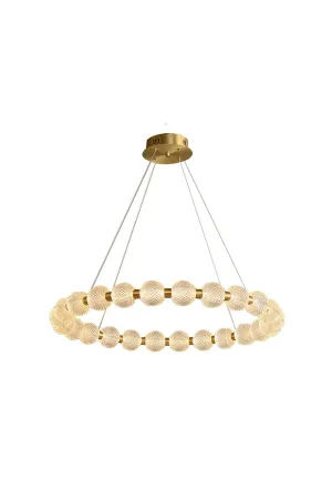 Luxury Pearl Ring Chandelier