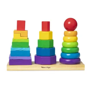 Melissa & Doug Geometric Stacker Toddler Toy