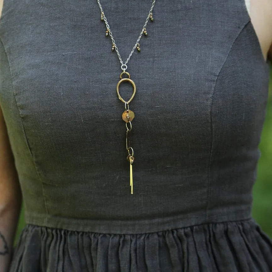 Mixed Metal Earthy Necklace