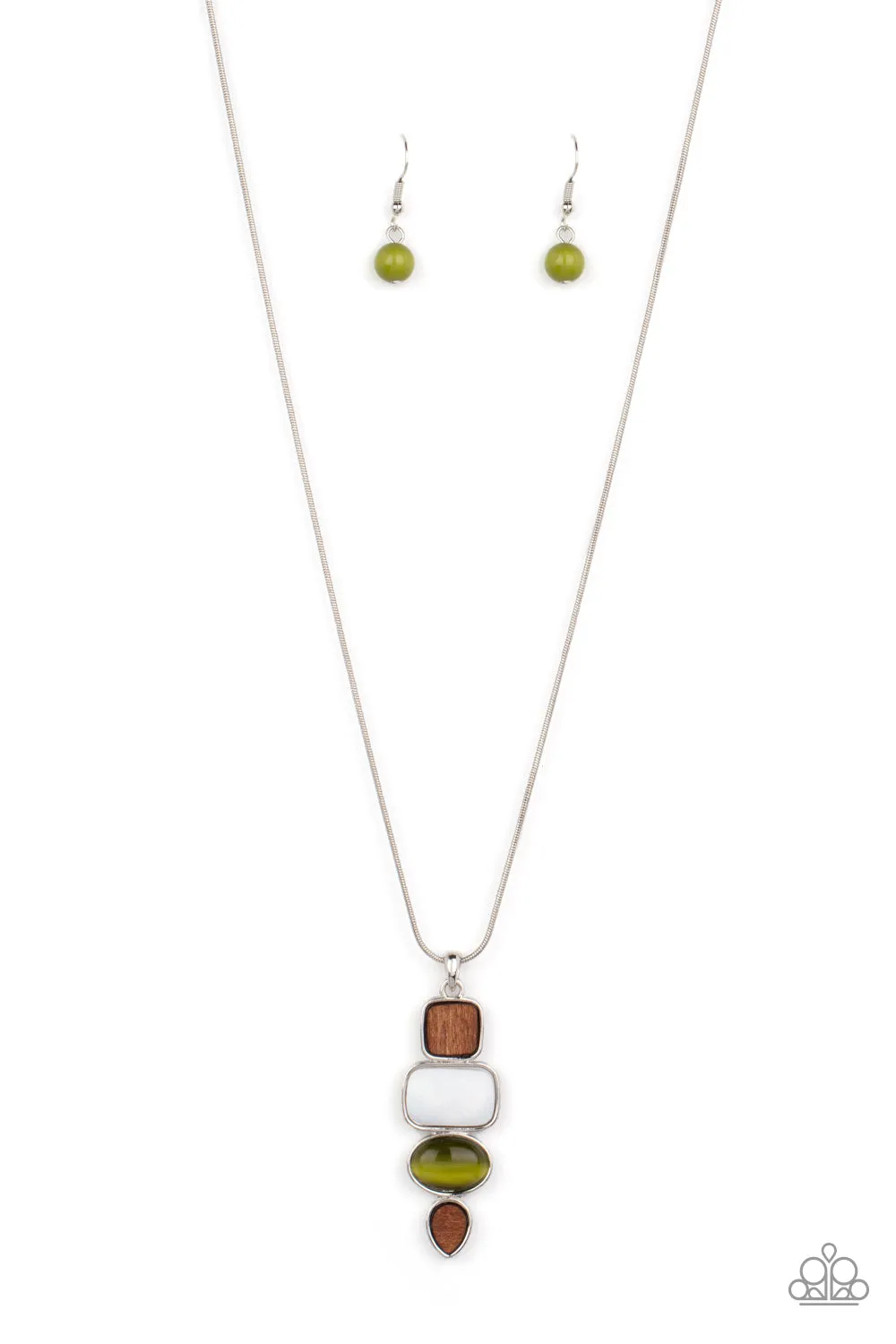 Necklaces Elemental Energy - Green N397