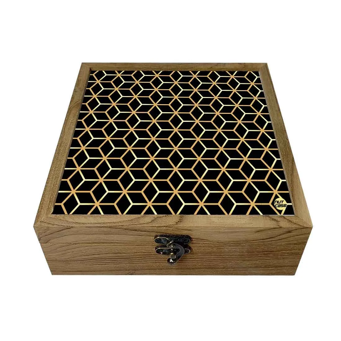 Nutcase Designer Wooden Jewellery Box Organizer  - Unique Gifts -Hexa