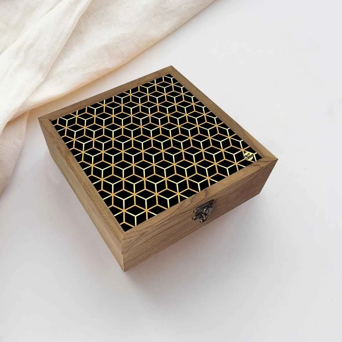 Nutcase Designer Wooden Jewellery Box Organizer  - Unique Gifts -Hexa