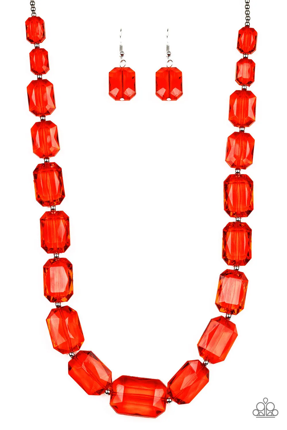 Paparazzi Accessories  - ICE Versa #N95 Box 1 - Red Necklace