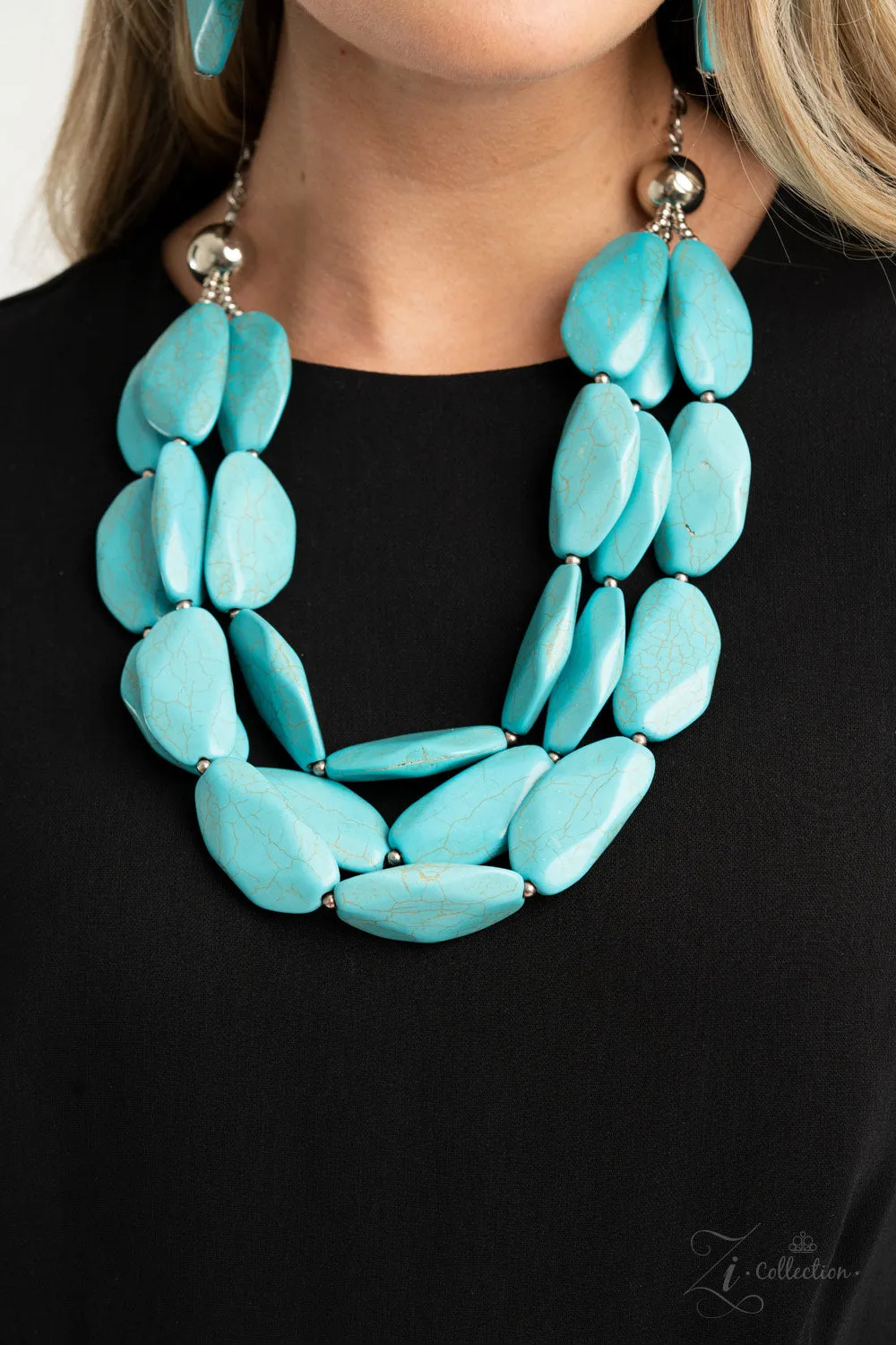 Paparazzi Authentic 2020 Zi Collection Turquoise Necklace